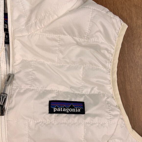 NEW Patagonia Women's Nano Puff Vest Birch White Sz S - Picture 7 of 12